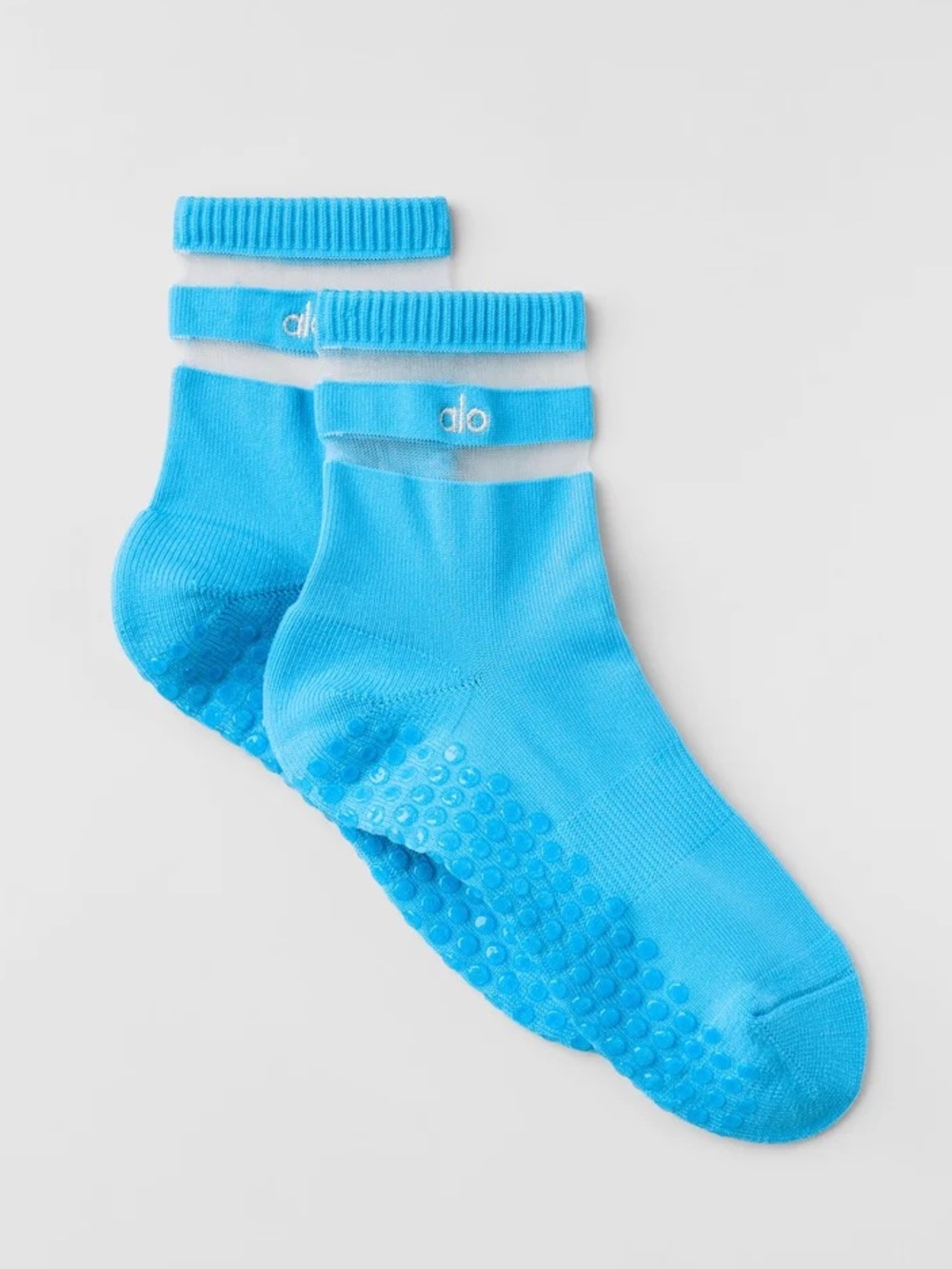 Alo Pulse Grip Sock Azure Blue